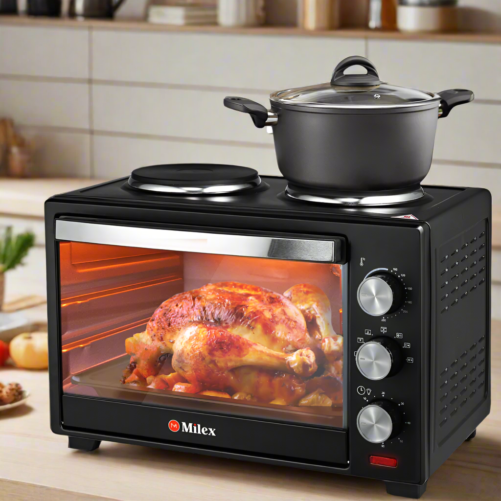 Mini oven with stove top hot sale