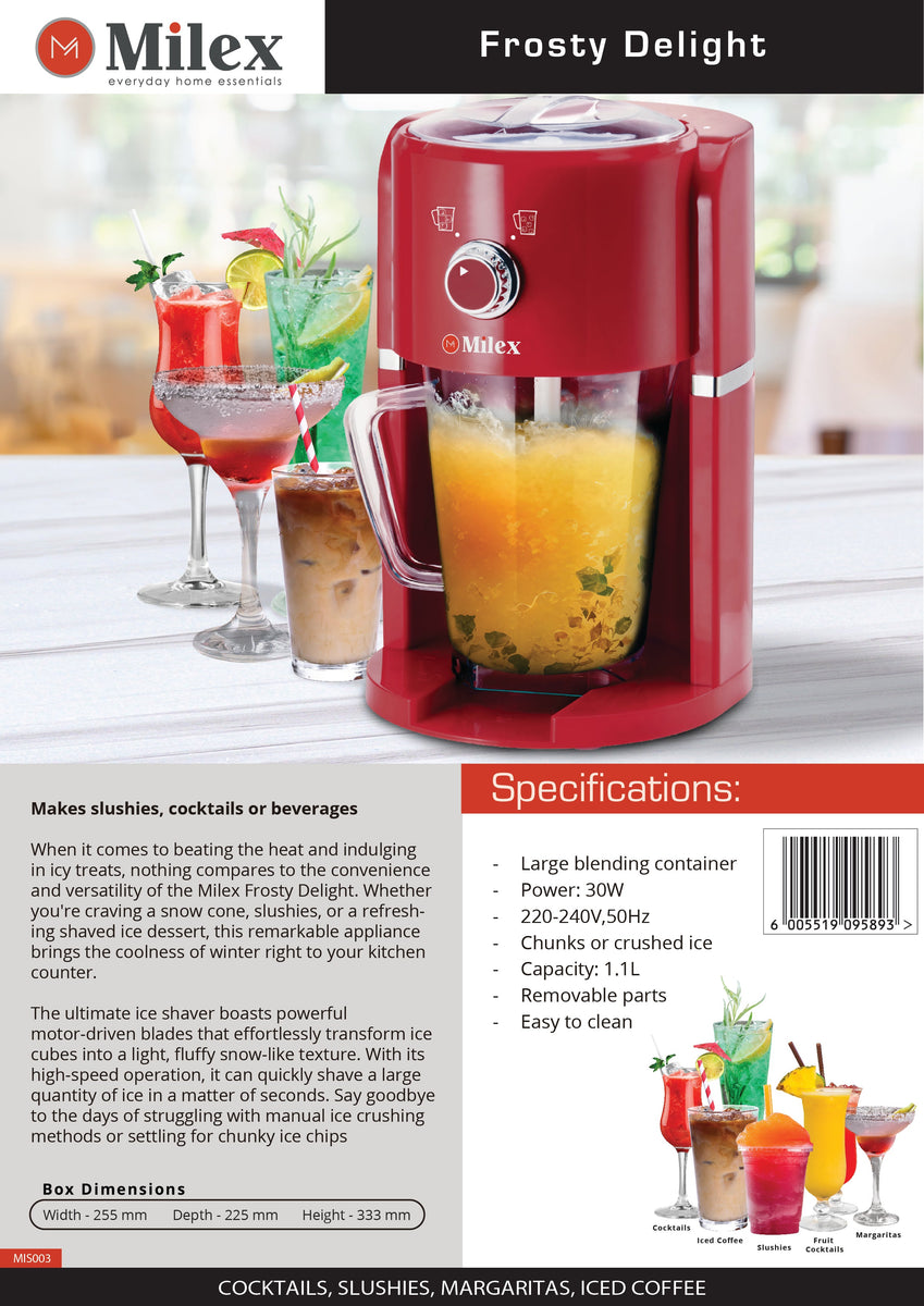 Milex Frozen Ice Blender DRINK MACHINE