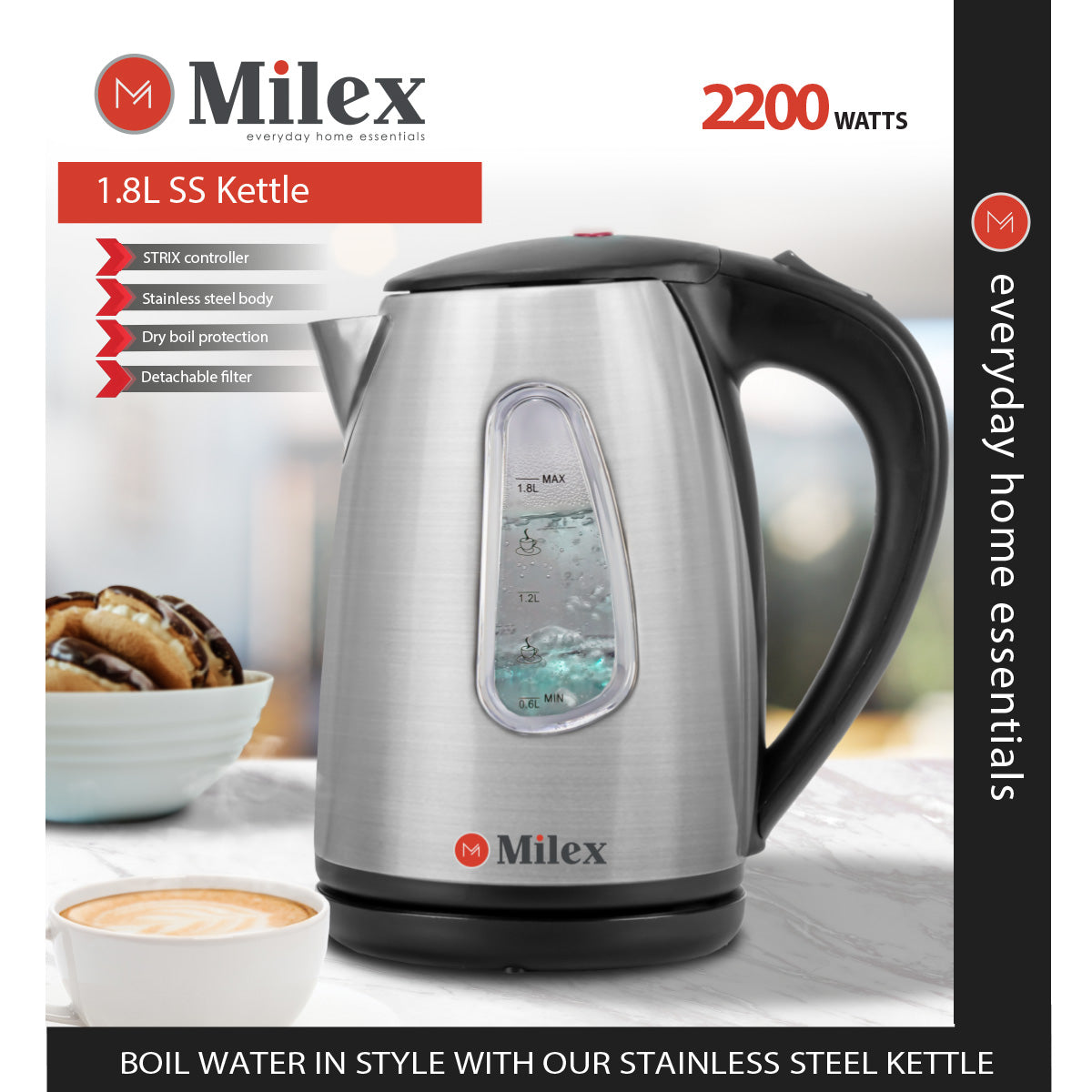 Milex Smart Coffee Machine (1.8L), Kitchen & Home