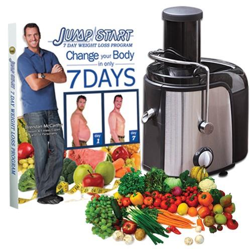 850W Jump Start Juicer with 7-Day Detox & Weight Loss Diet Program