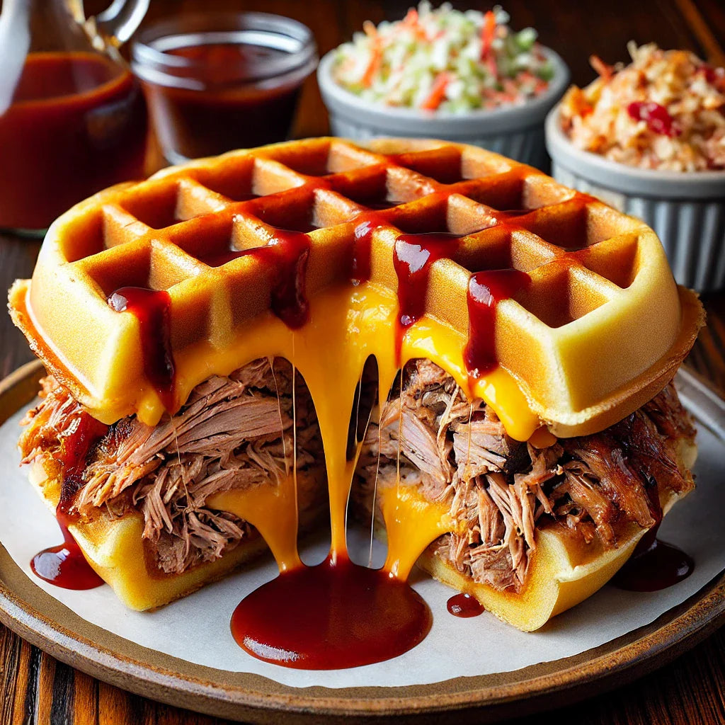 BBQ PULLED PORK WAFFLE