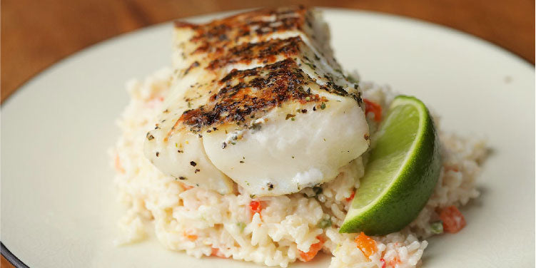 Hake Fillet with Jasmine Rice