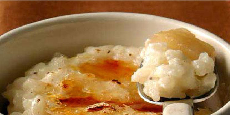 Caramelized Rice Pudding with Pears and Raisins