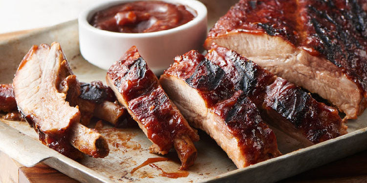 Jamaican Ribs with Sticky Rum BBQ Sauce