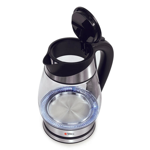 Milex Café & Tea Duo – Creamy Craft Milk Frother and 1.7L Glass Kettle