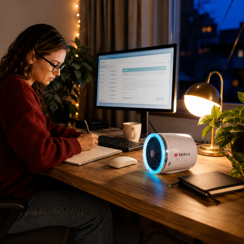 Milex Arctic Ice Air Cooler – Powerful Portable Personal Cooling with Ice-Pack Technology