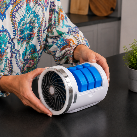 Milex Arctic Ice Air Cooler – Powerful Portable Personal Cooling with Ice-Pack Technology