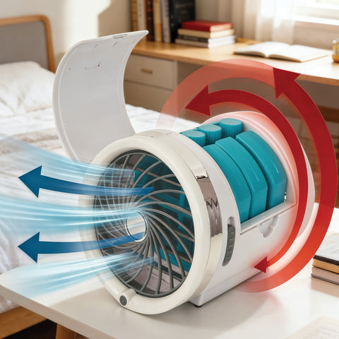 Milex Arctic Ice Air Cooler – Compact Cooling with Reusable Ice Packs