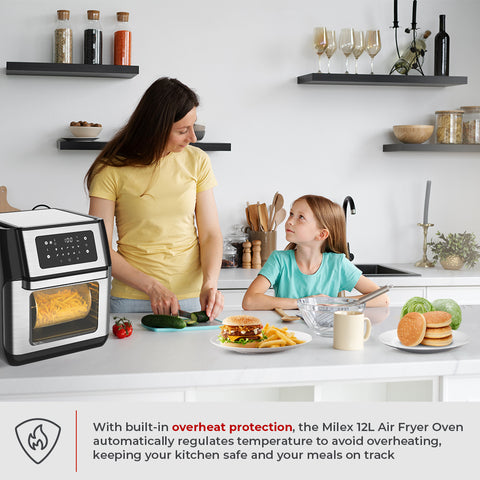 Milex 12L Air Fryer Oven With Rotisserie