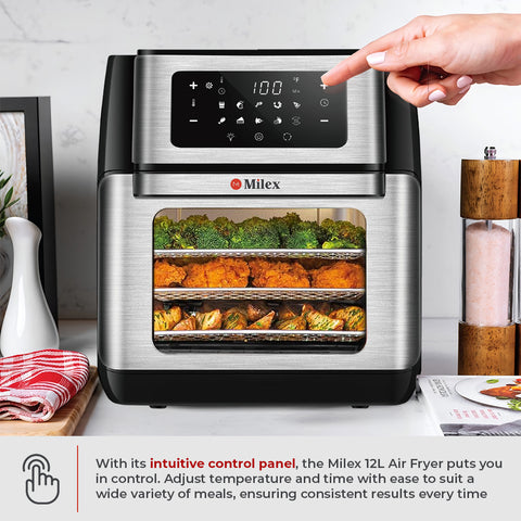 Milex 12L Air Fryer Oven With Rotisserie