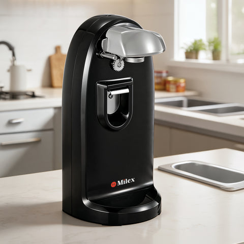 Milex 3-in-1 Multi Can Opener – Electric Can Opener with Bottle Opener & Knife Sharpener