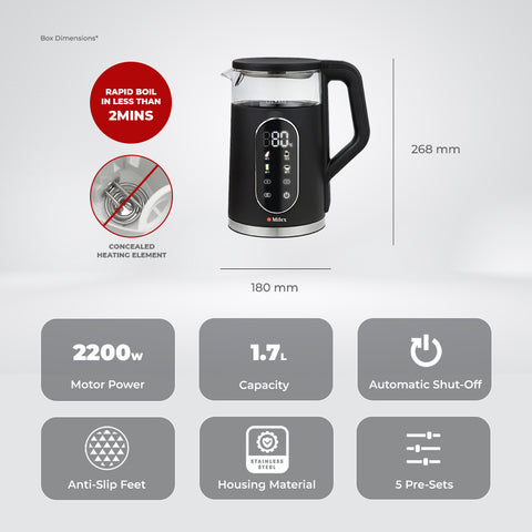 Milex ThermoLux 1.7L Smart Kettle