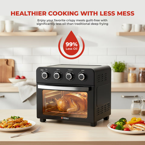 Milex 22L Manual Air Fryer Oven