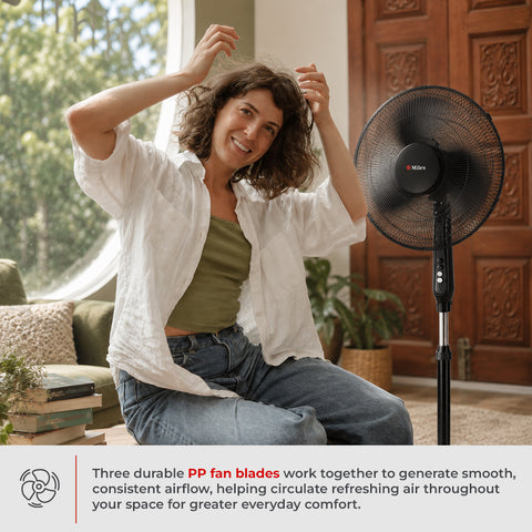 Milex Oscillating Pedestal Fan