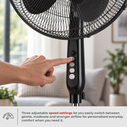 Milex Oscillating Pedestal Fan