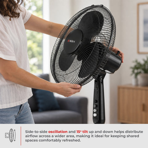 Milex Oscillating Pedestal Fan