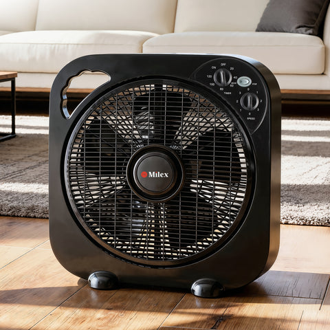 Milex Portable Hurricane Fan – 50W Powerful 360° Air Circulation Fan