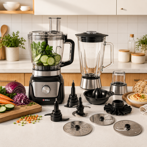Milex All-in-One Kitchen Food Processor – 700W Multi-Function Processor, Blender, Grinder & Juicer