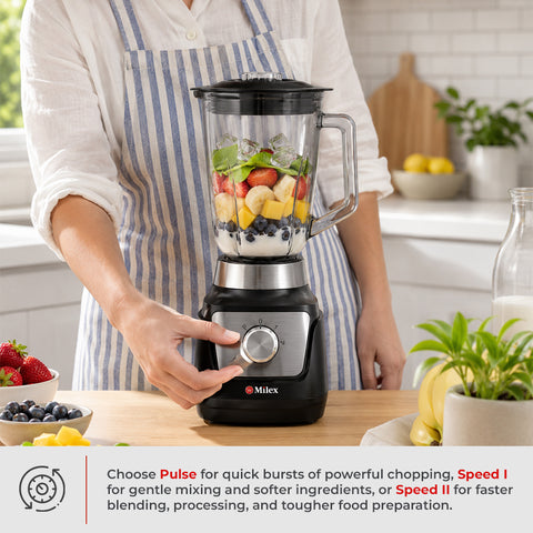 Milex All-in-One Kitchen Processor - 700W Multi-Function Food Processor & Blender