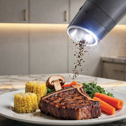 Milex Gravity Grinder – Rechargeable Electric Salt, Pepper & Spice Grinder