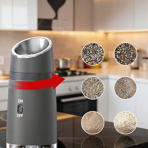 Milex Gravity Grinder – Rechargeable Electric Salt, Pepper & Spice Grinder