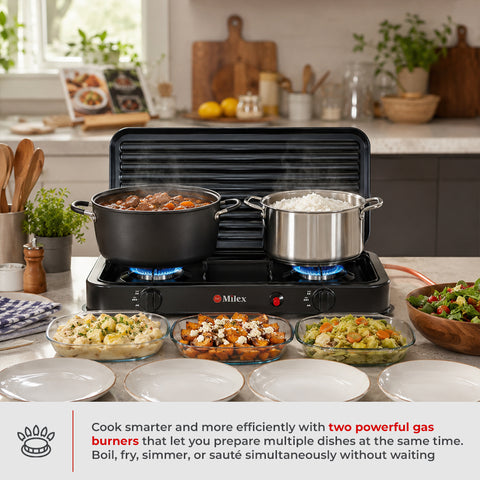 Milex 2 Burner Gas Stove