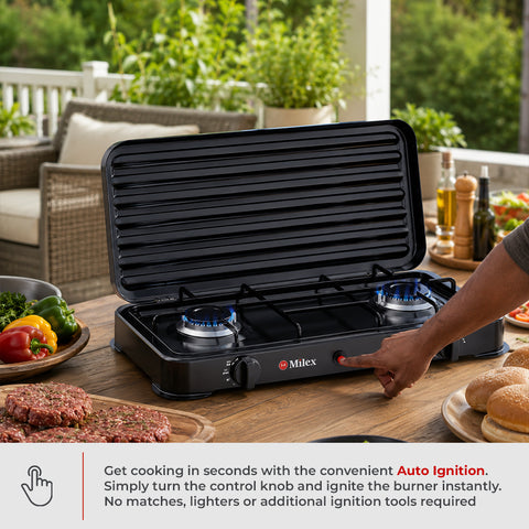 Milex 2 Burner Gas Stove