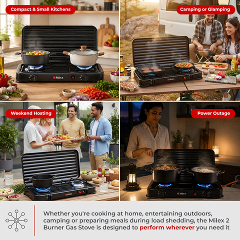 Milex 2 Burner Gas Stove