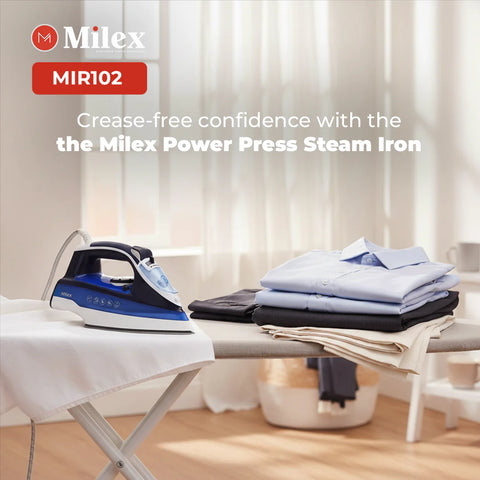 Milex Power Press Steam Iron + FREE GIFT