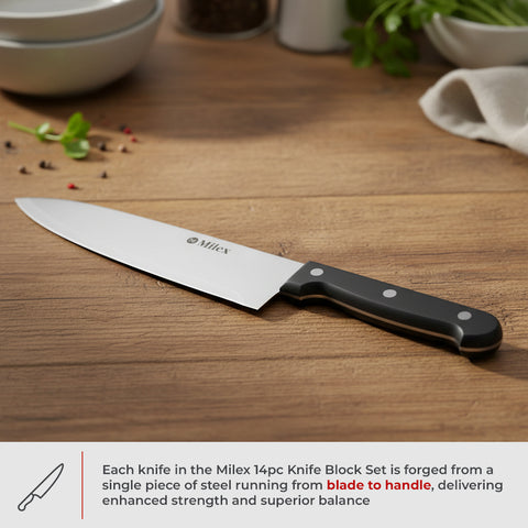 Milex 14pc Knife Block Set