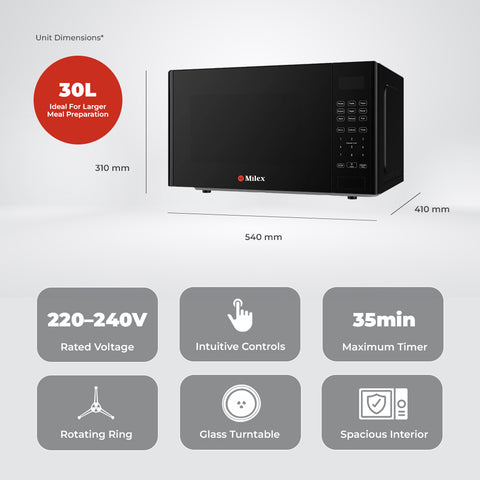 Milex 30L Digital Microwave Oven