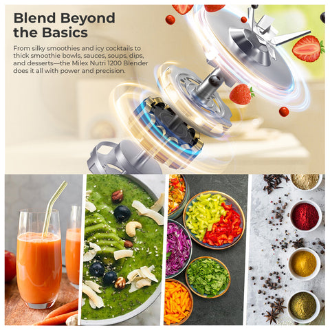 Milex Nutri 1200 Blender - Grey