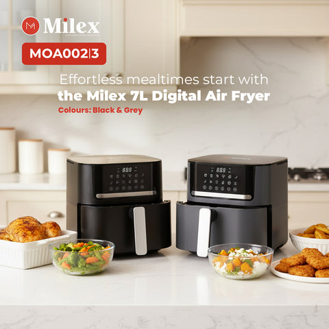 Milex 7L Digital Air Fryer | Assorted Colours