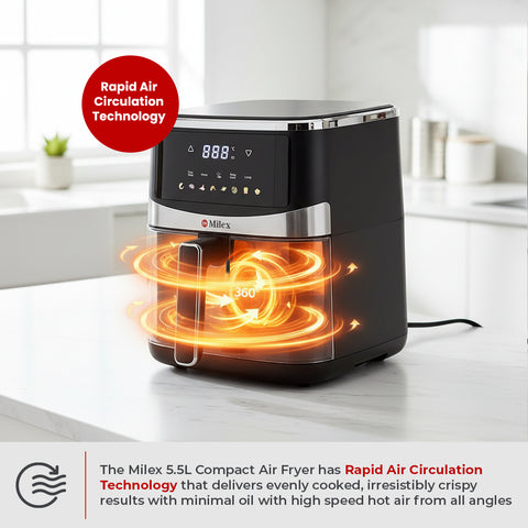 NEW Milex 5.5L Compact Air Fryer