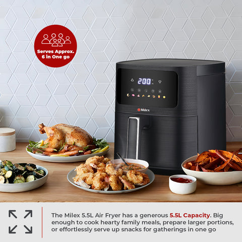 Milex 5.5L Compact Air Fryer + Milex NutriMix Fusion Combo