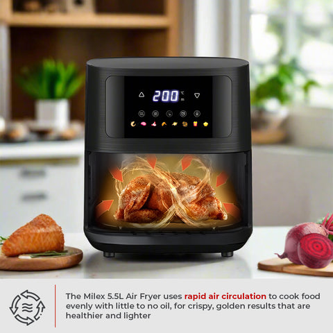 Milex 5.5L Compact Air Fryer + Milex NutriMix Fusion Combo