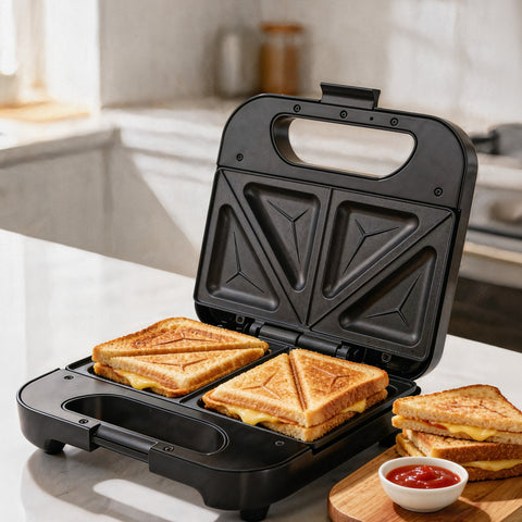 Milex Sandwich Press – 800W 2-Slice Non-Stick Sandwich Maker
