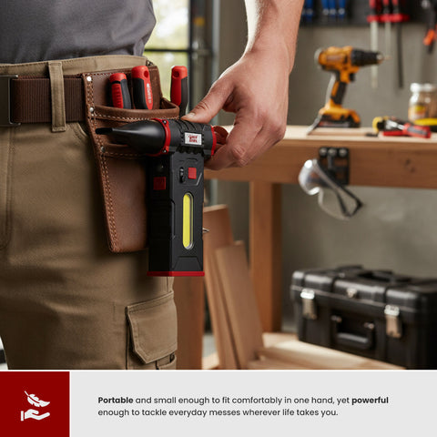 Milex Red Hawk Blow & Vacuum Plus – Powerful 2-in-1 Cordless Blower & Vacuum