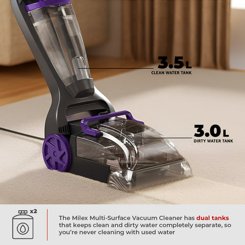 Milex Multi-Surface Vacuum Cleaner + Shampoo