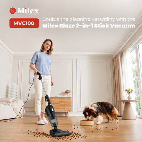 Milex Blaze 2-in-1 Stick Vacuum 800W – Upright & Handheld Cleaning