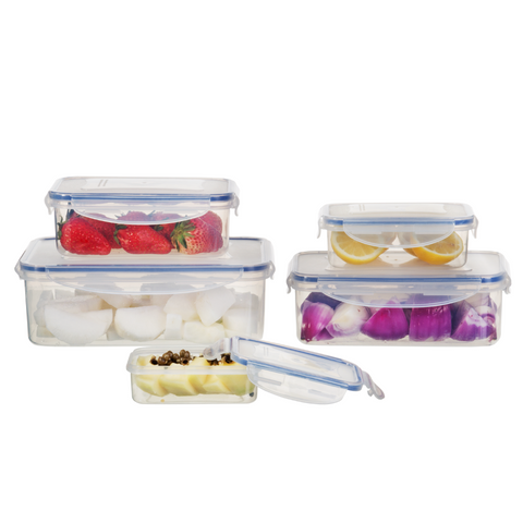 Milex 5pcs Rectangular Container Set | Colours May Vary