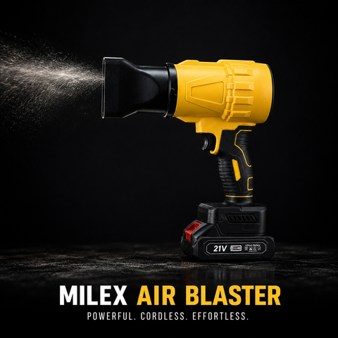 Milex Handheld Cordless Air Blaster 21V & Milex Foldable Stool Step