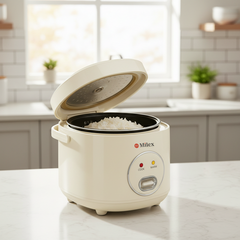 Milex Multi Rice Cooker – 1.2L Electric Rice Cooker with Keep Warm Function