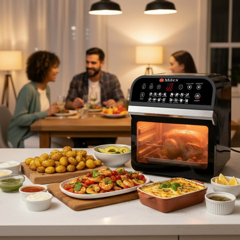 Milex - Digital Power Air Fryer Oven with Rotisserie 12L