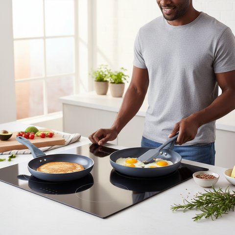 Milex Forged Aluminium Non-stick 2 pc Frying Pan Set