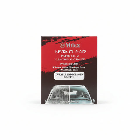 Milex InstaClear Glass Shield Cleaning Sponge – Clearer Glass with Hydrophobic Protection
