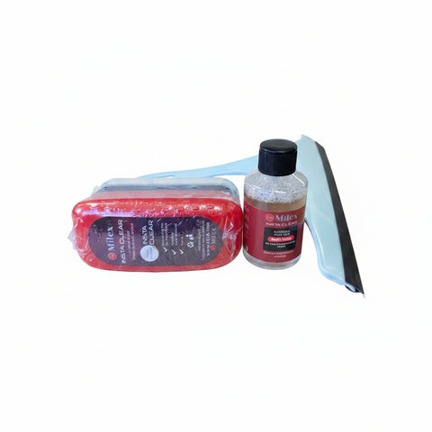 Milex InstaClear Glass Shield Cleaning Sponge – Clearer Glass with Hydrophobic Protection