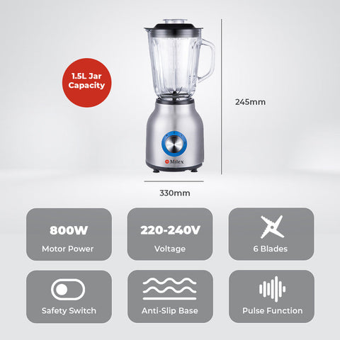 Milex 5.5L Compact Air Fryer + Milex NutriMix Fusion Combo