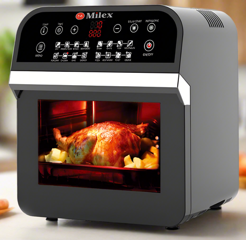 Milex - Digital Power Air Fryer Oven with Rotisserie 12L