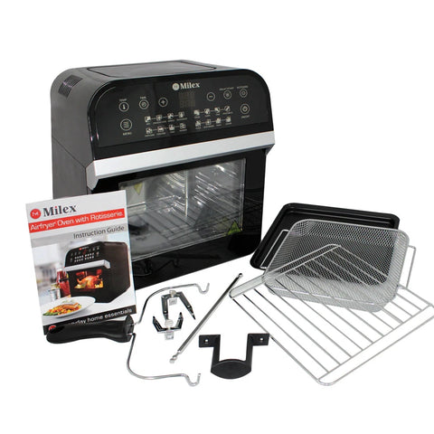 Milex - Digital Power Air Fryer Oven with Rotisserie 12L